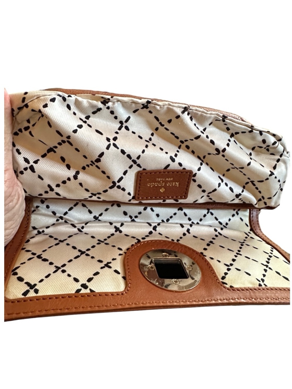 kate spade Christie Street Evan Saddle Leather Wristlet Clutch - Picture 9 of 14